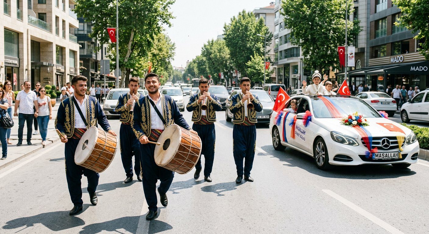 Konvoy Davul Zurna açık alan
