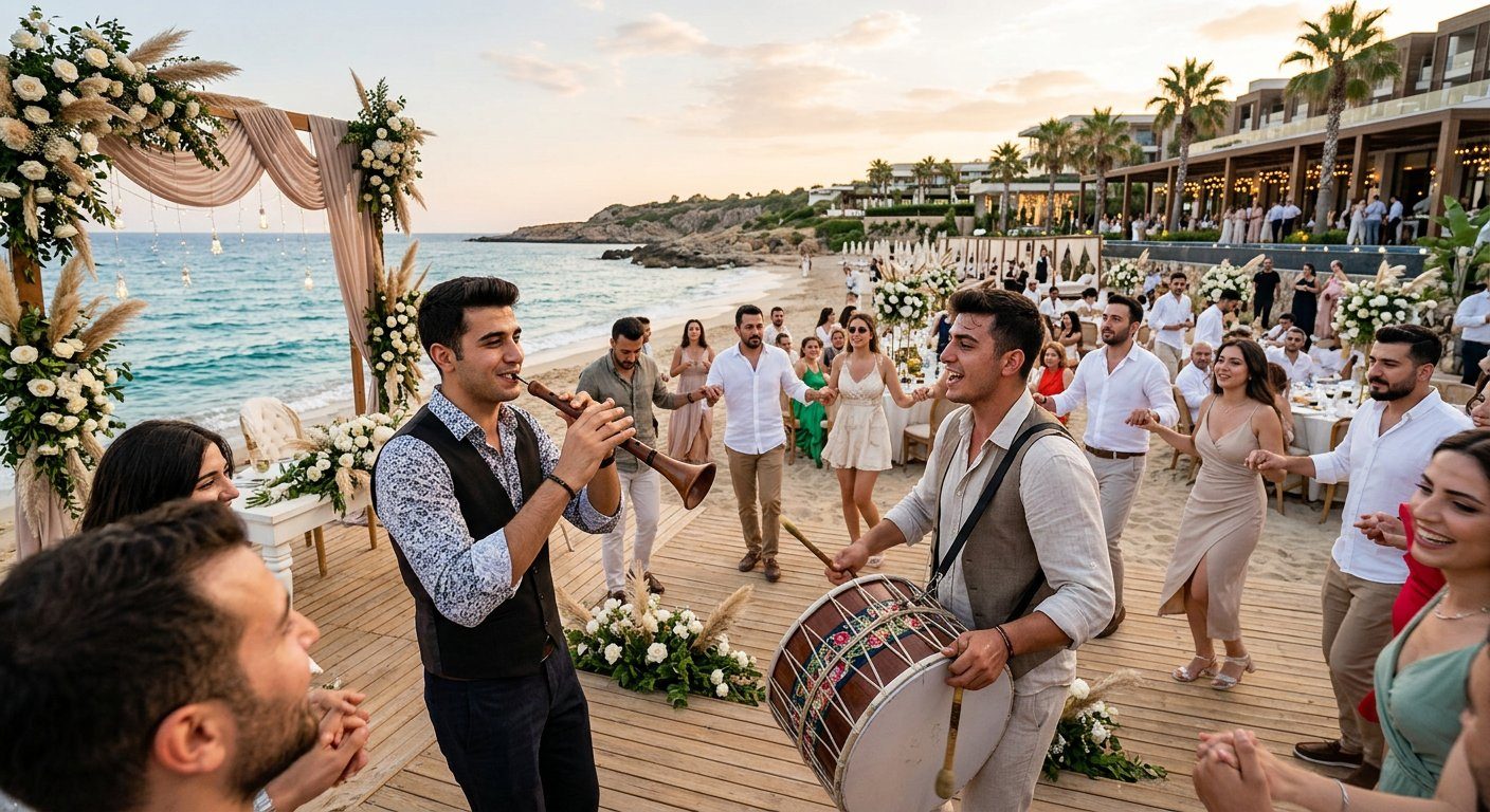 Kumsal düğününde zurnacı